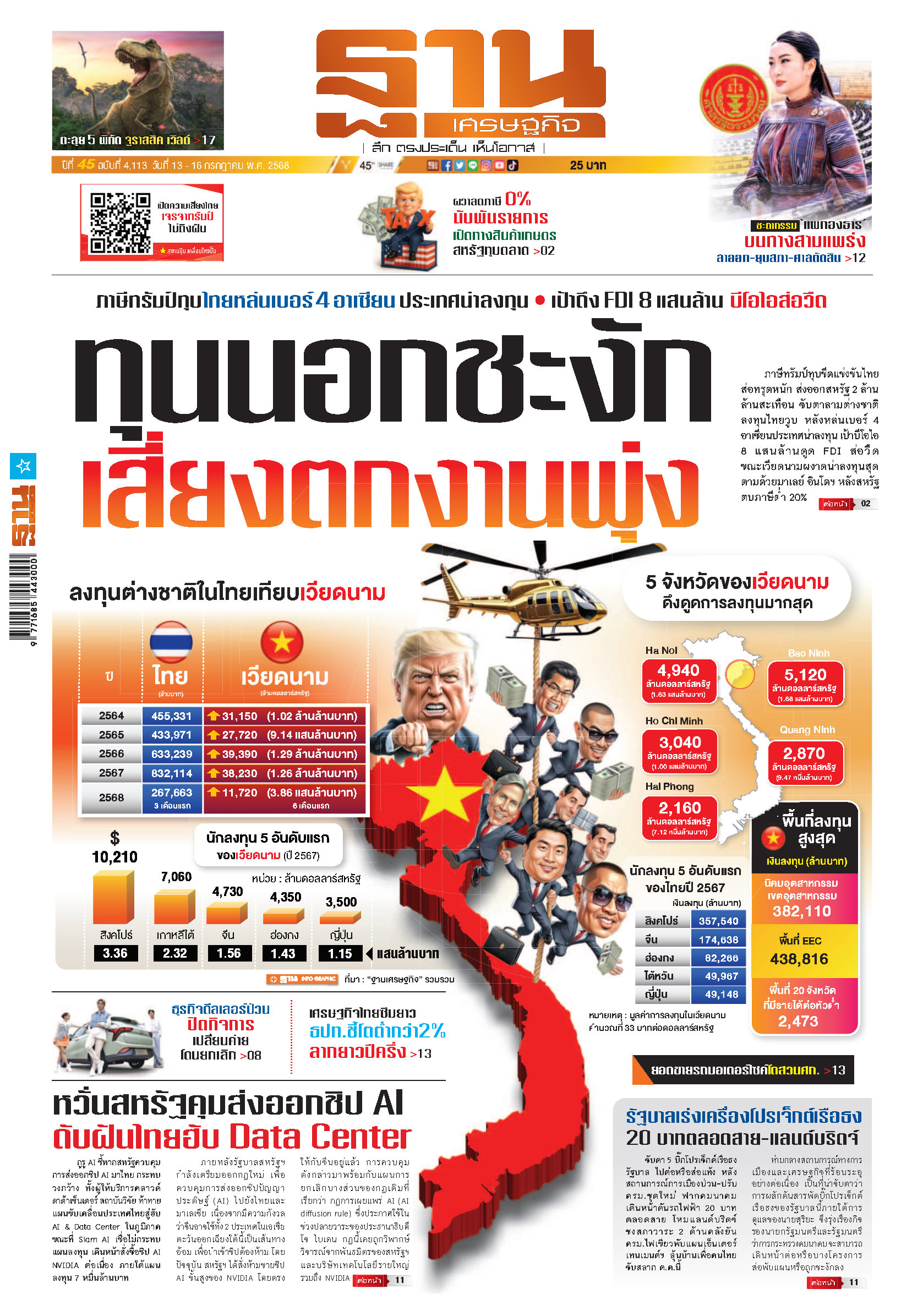 ฐานเศรษฐกิจ 13 - 16 July 2025