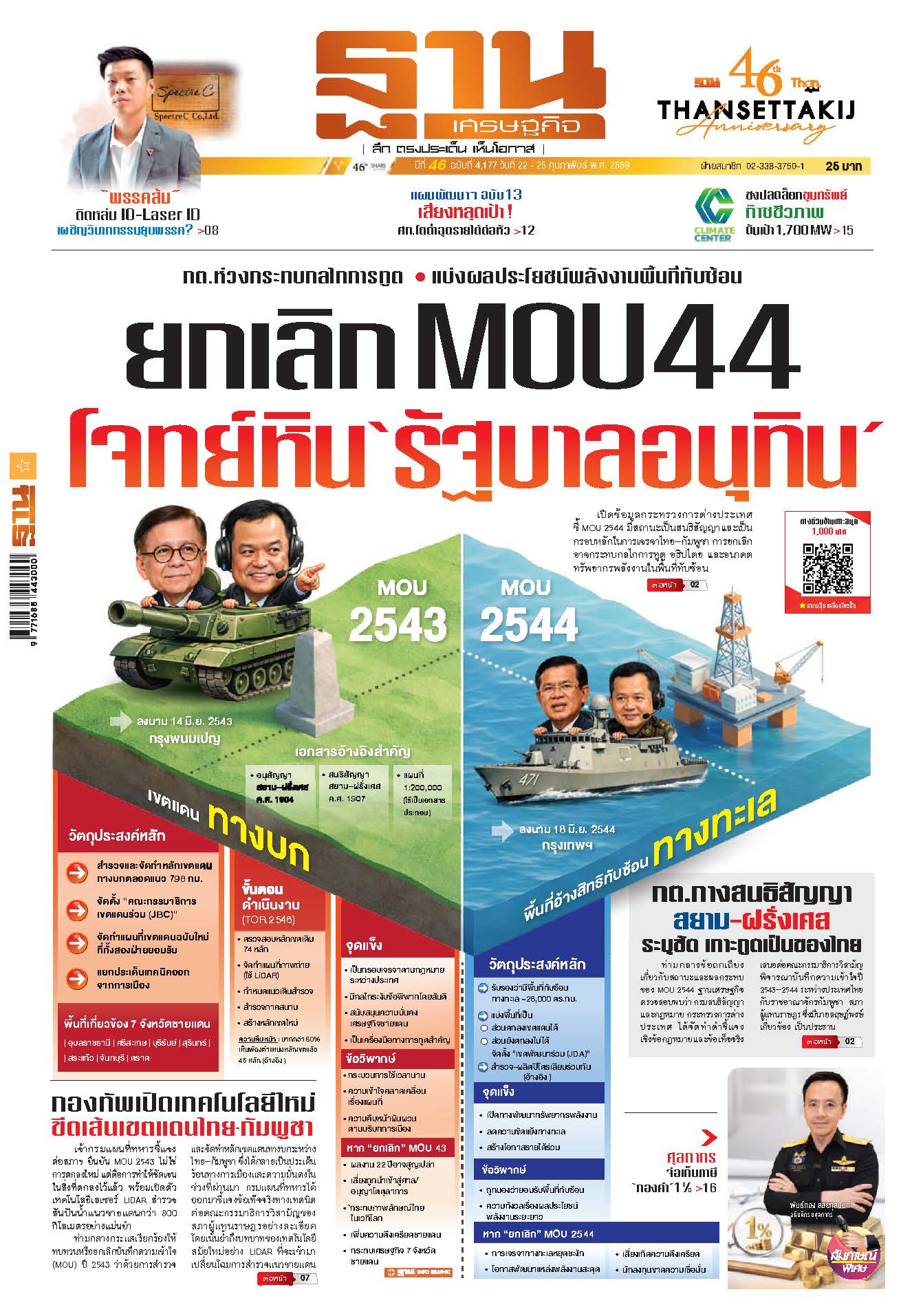 ฐานเศรษฐกิจ 22 - 25 Febuary 2026