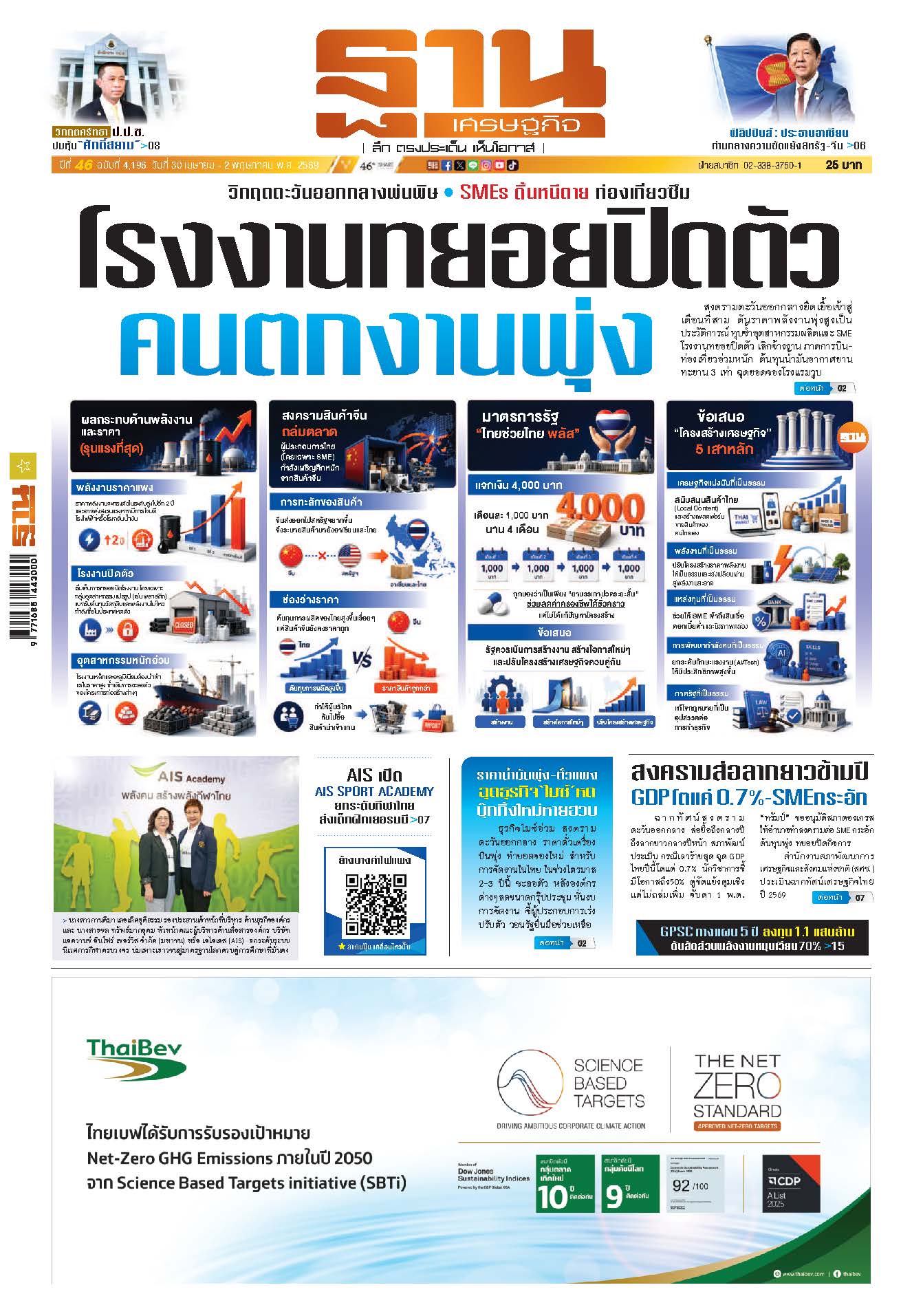 ฐานเศรษฐกิจ 30 April - 2 May 2026